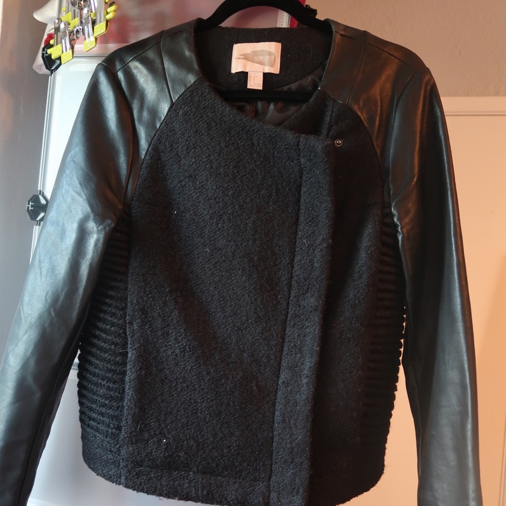 Faux leather jacket